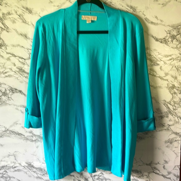 Laura Ashley Tops - Laura Ashley size large aqua duster.Brand new with tags.